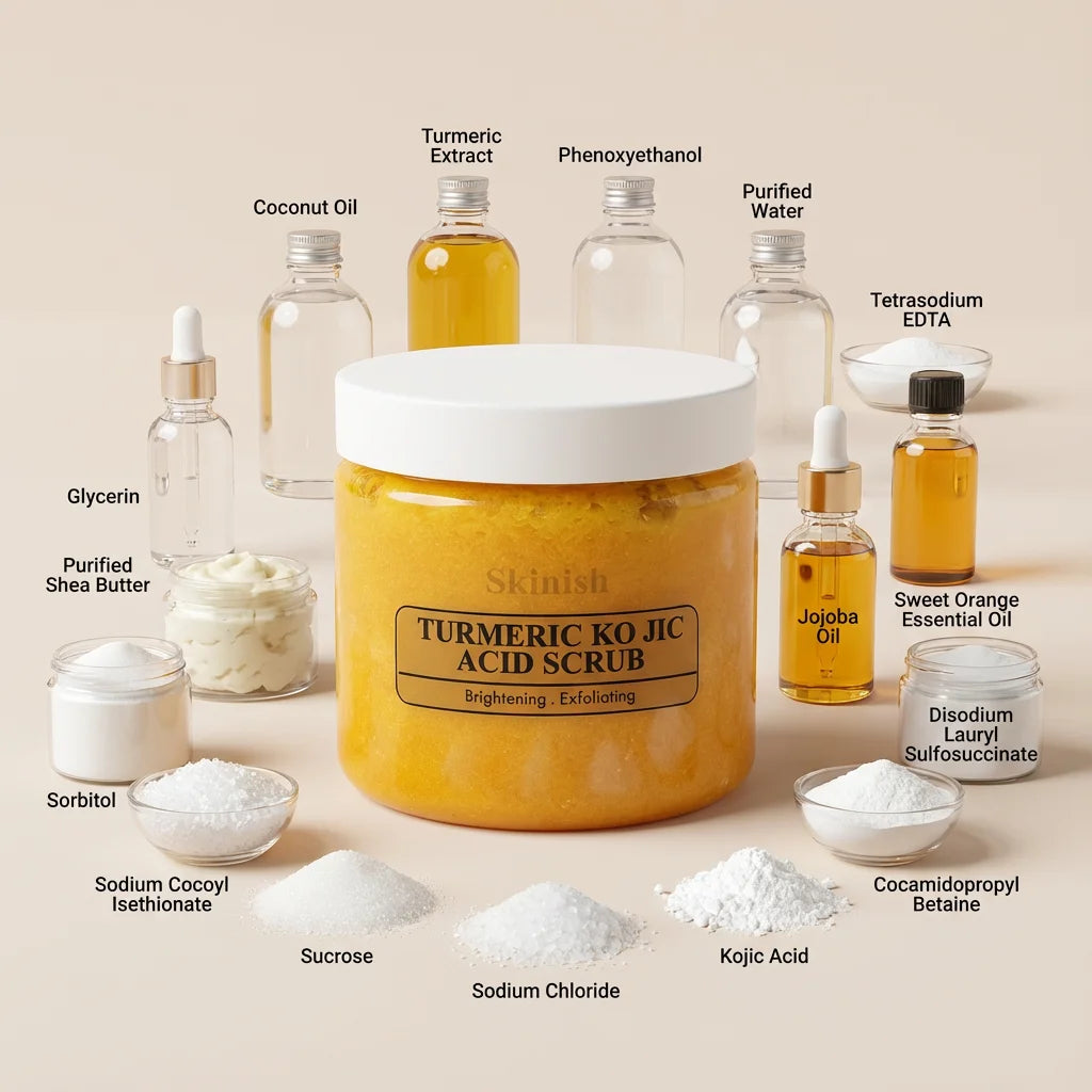 Turmeric Kojic Bloom Sugar Scrub